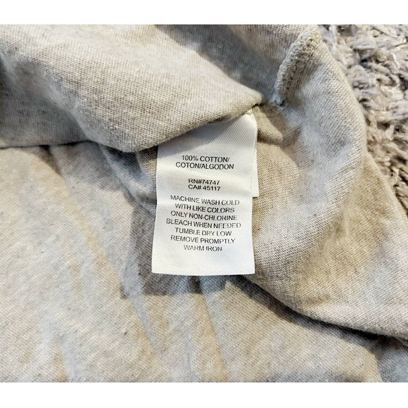 🛍️ Red Head Brand Co Cream Long Sleeve Pocket Tee Mens Size 5XL - Picture 3 of 5